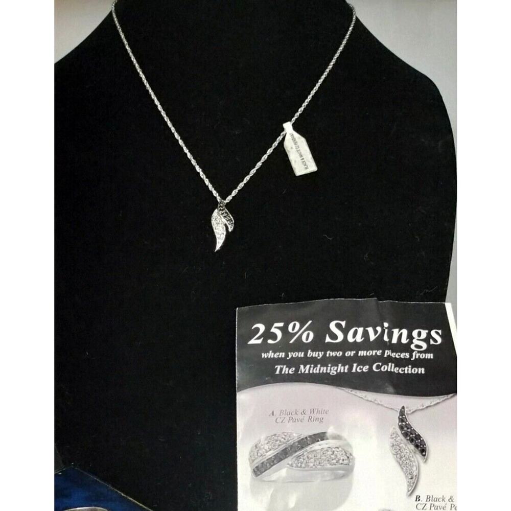 Holsted Jewelers Midnight Ice Collection Pave Black Silver Necklace Only Jewelry